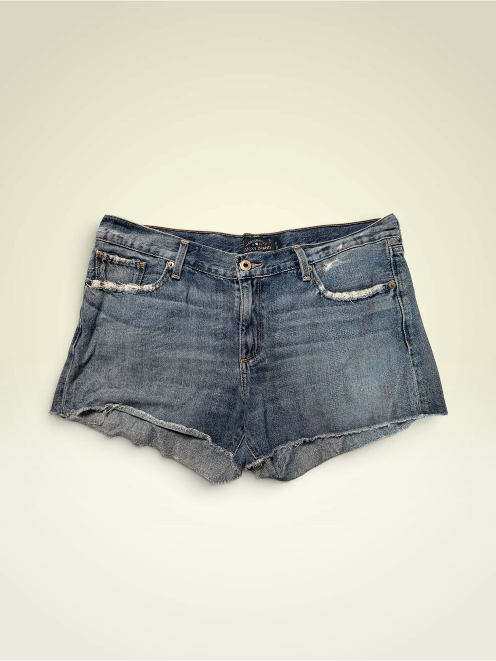 Lucky Brand Distressed Denim Shorts - Blue